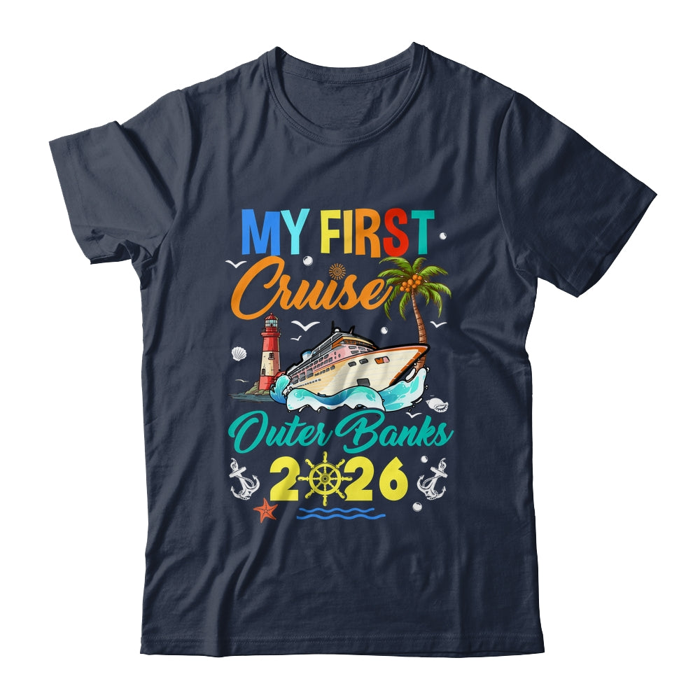 My First Cruise Outer Banks 2026 Family Matching Vacation Group Shirt & Tank Top | siriusteestore