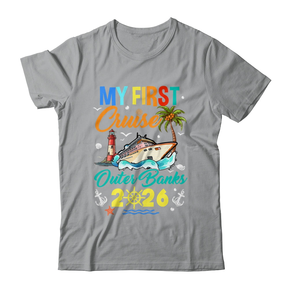 My First Cruise Outer Banks 2026 Family Matching Vacation Group Shirt & Tank Top | siriusteestore