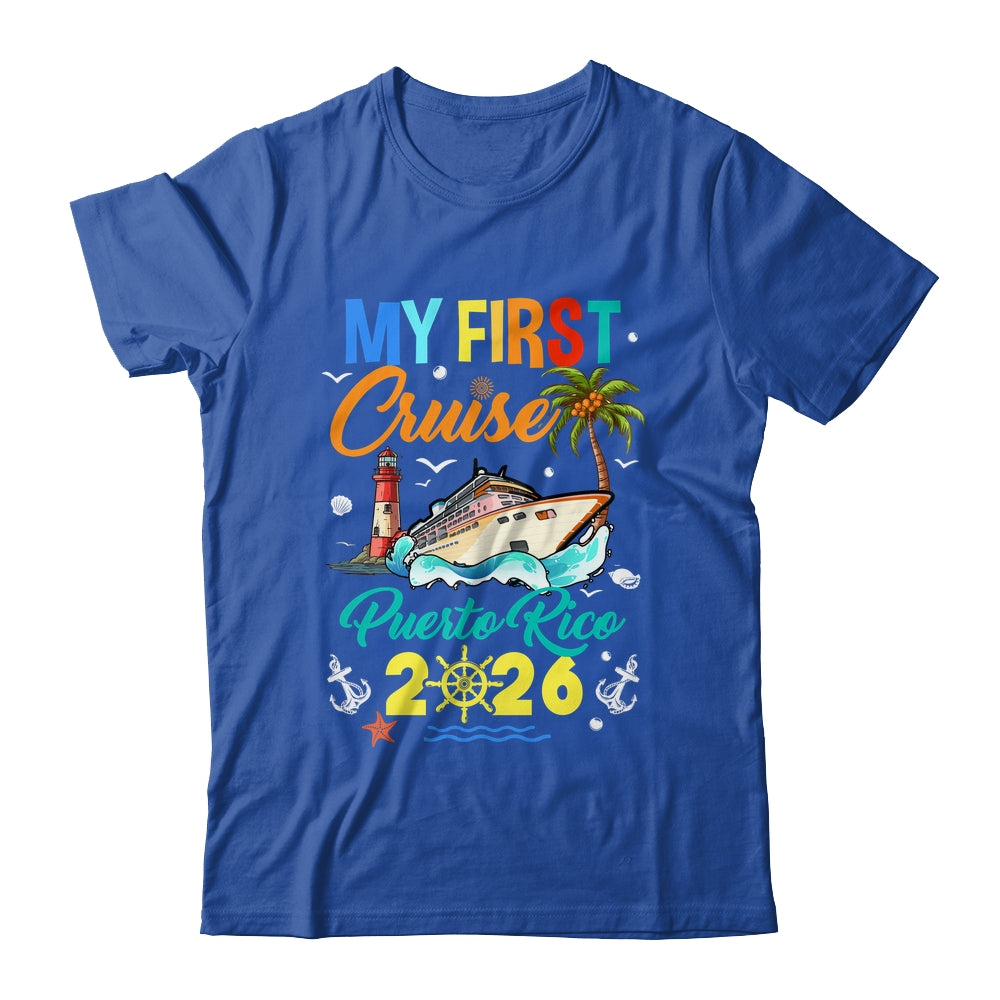 My First Cruise Puerto Rico 2026 Family Matching Vacation Group Shirt & Tank Top | siriusteestore