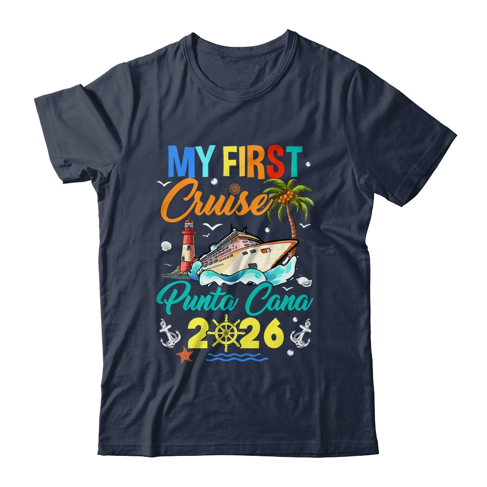 My First Cruise Punta Cana 2026 Family Matching Vacation Group Shirt & Tank Top | siriusteestore