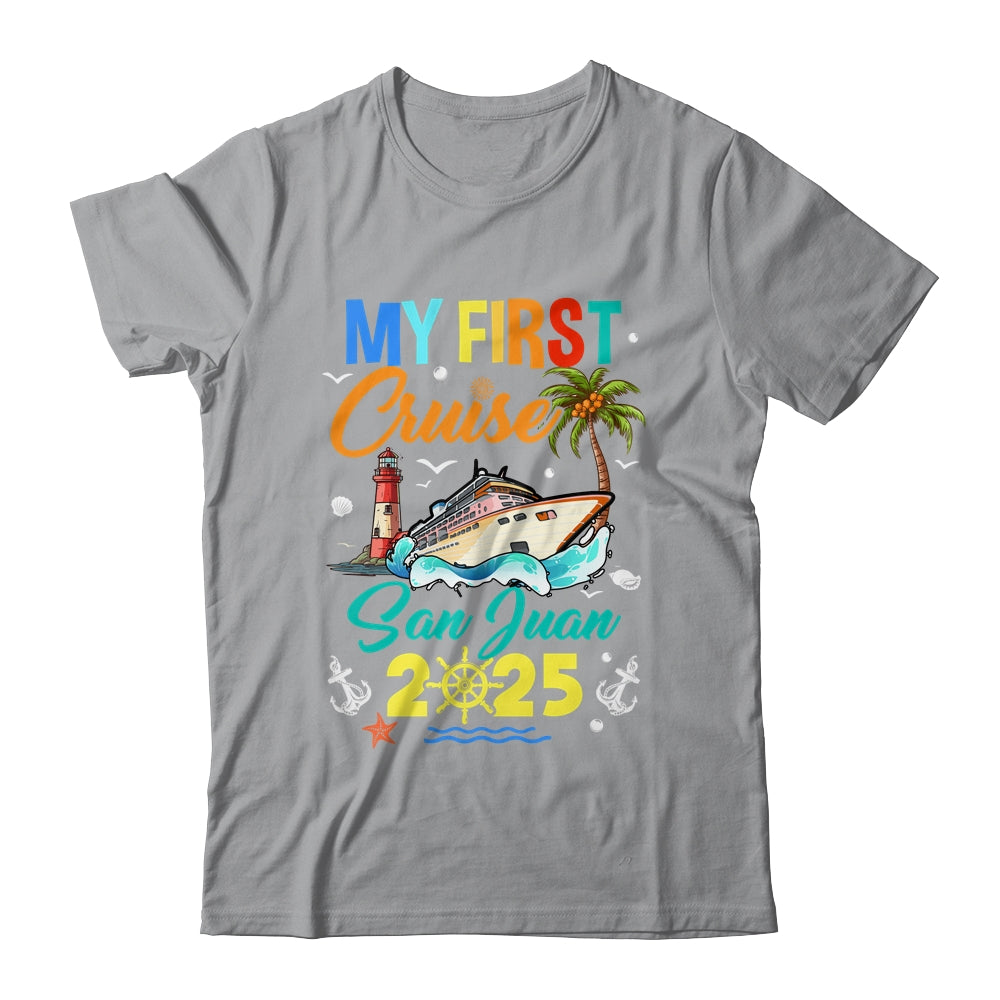 My First Cruise San Juan 2025 Family Matching Vacation Group Shirt & Tank Top | siriusteestore