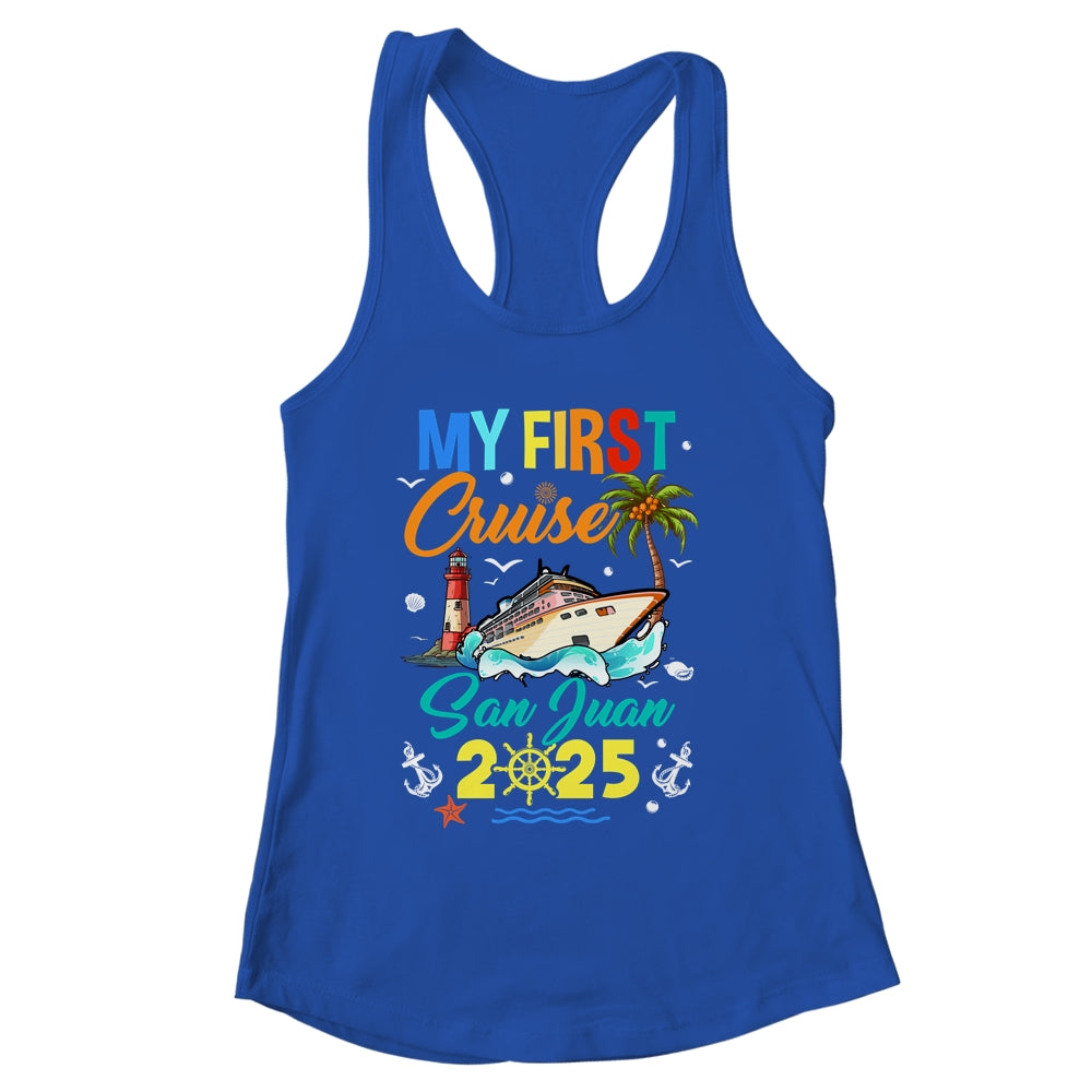 My First Cruise San Juan 2025 Family Matching Vacation Group Shirt & Tank Top | siriusteestore