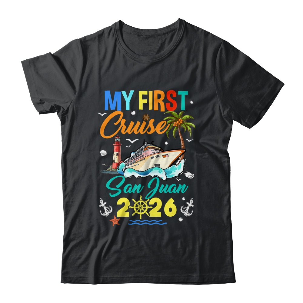 My First Cruise San Juan 2026 Family Matching Vacation Group Shirt & Tank Top | siriusteestore