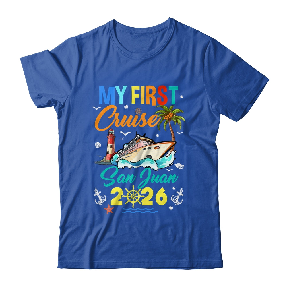 My First Cruise San Juan 2026 Family Matching Vacation Group Shirt & Tank Top | siriusteestore
