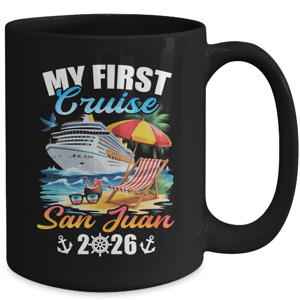 My First Cruise San Juan 2026 Family Vacation Trip Matching Mug | siriusteestore