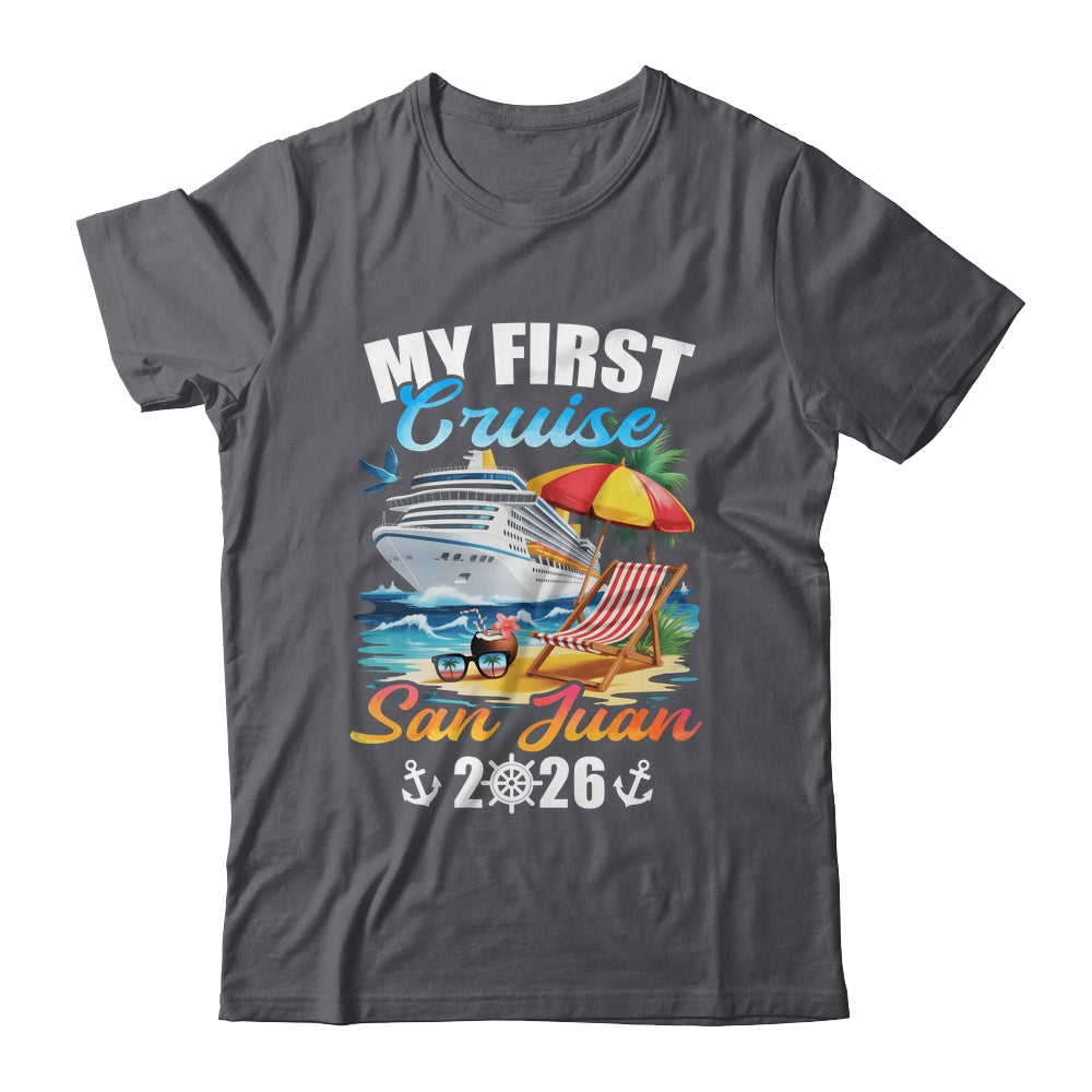 My First Cruise San Juan 2026 Family Vacation Trip Matching Shirt & Tank Top | siriusteestore