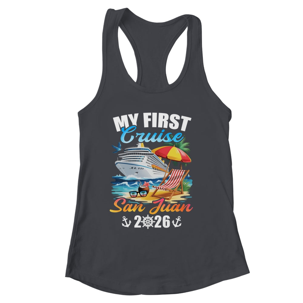My First Cruise San Juan 2026 Family Vacation Trip Matching Shirt & Tank Top | siriusteestore