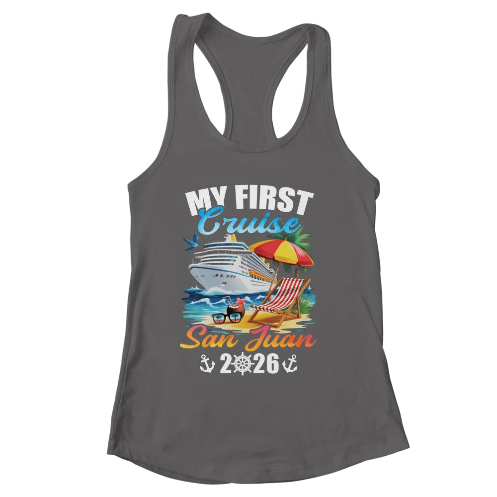 My First Cruise San Juan 2026 Family Vacation Trip Matching Shirt & Tank Top | siriusteestore