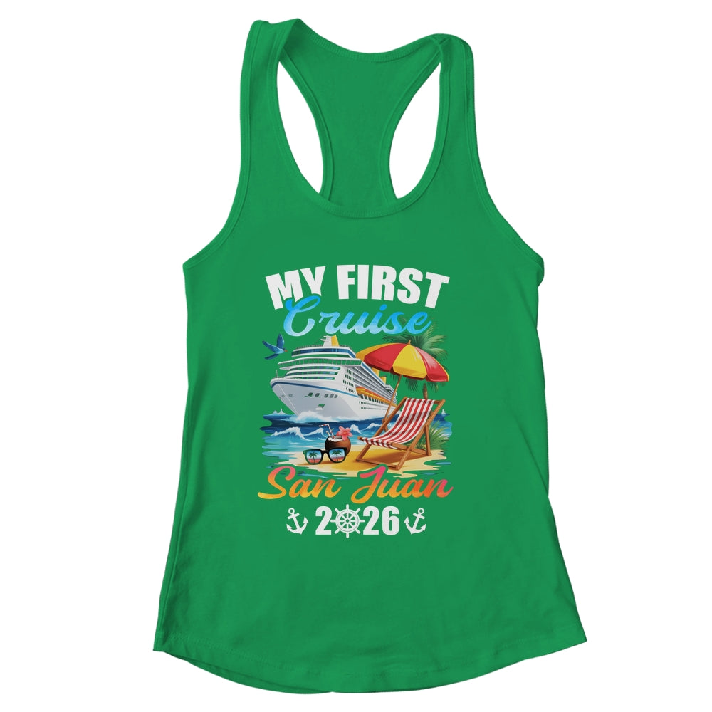 My First Cruise San Juan 2026 Family Vacation Trip Matching Shirt & Tank Top | siriusteestore