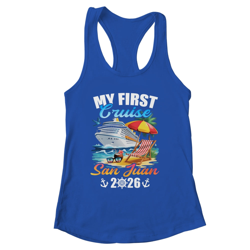 My First Cruise San Juan 2026 Family Vacation Trip Matching Shirt & Tank Top | siriusteestore