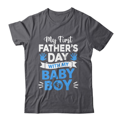 My First Fathers Day With Baby Son Funny First Time Dad Shirt & Hoodie | siriusteestore