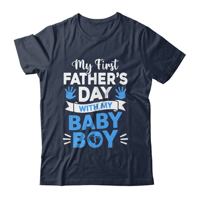 My First Fathers Day With Baby Son Funny First Time Dad Shirt & Hoodie | siriusteestore
