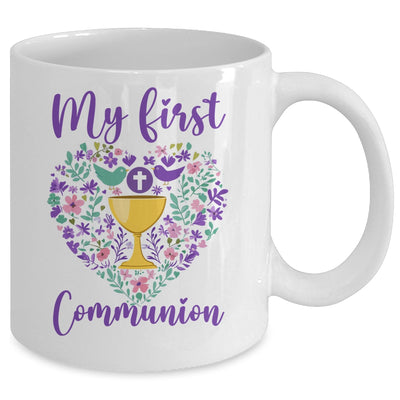 My First Holy Communion Christians And Catholic Girls Boys Mug | siriusteestore