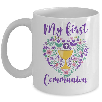 My First Holy Communion Christians And Catholic Girls Boys Mug | siriusteestore