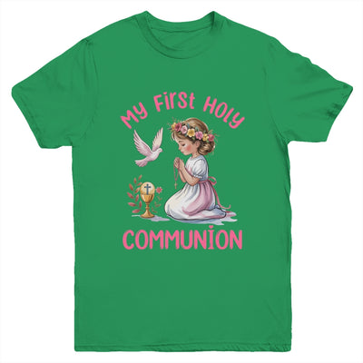 My First Holy Communion For Girl Christian Catholic Youth Shirt | siriusteestore