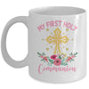 My First Holy Communion Girls Christians And Catholic Mug | siriusteestore