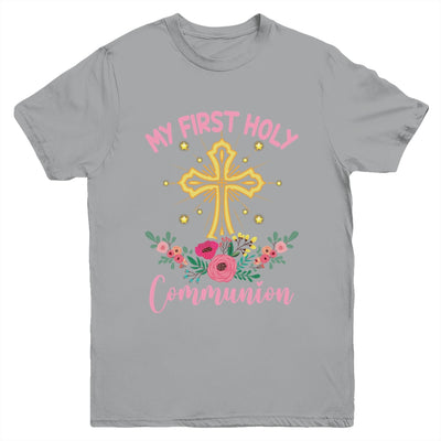 My First Holy Communion Girls Christians And Catholic Youth Shirt | siriusteestore