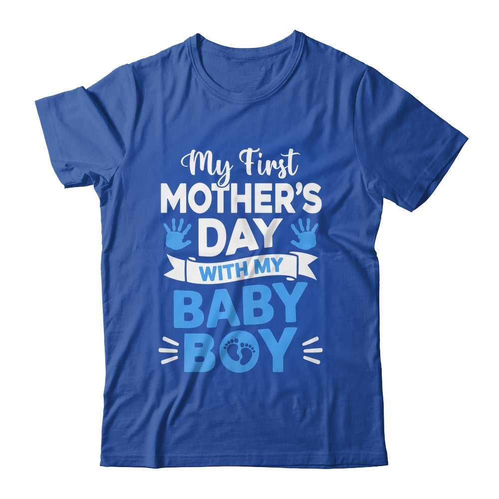 My First Mothers Day With Baby Son Funny First Time Mom Shirt & Hoodie | siriusteestore