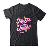 My Job Is Teach Funny Women Female Teacher Pink Life Retro Shirt & Hoodie | siriusteestore