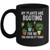 My Plants Are Rooting For Me Funny Gardening Gardener Lover Mug | siriusteestore