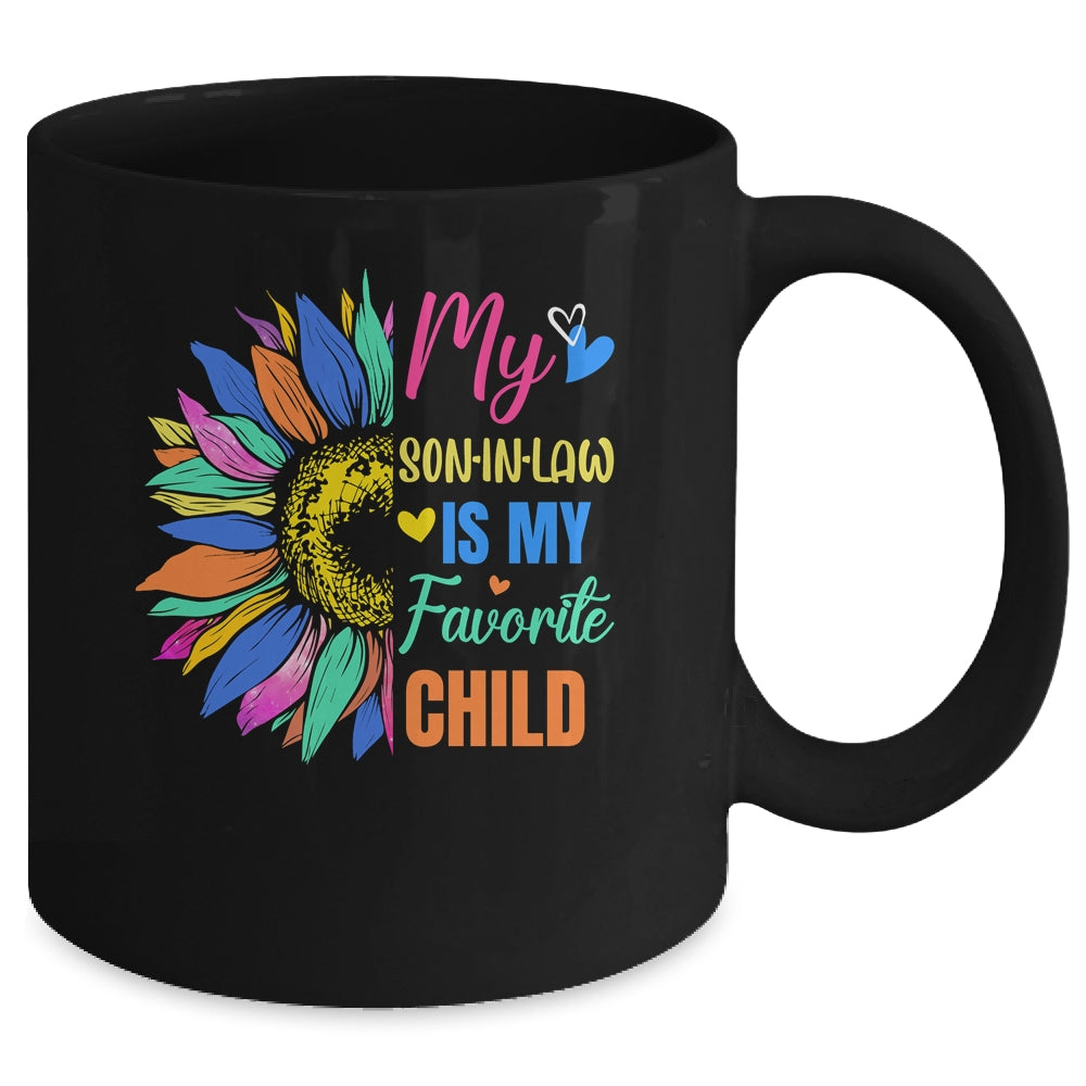My Son In Law Is My Favorite Child Family Sunflower Design Mug | siriusteestore