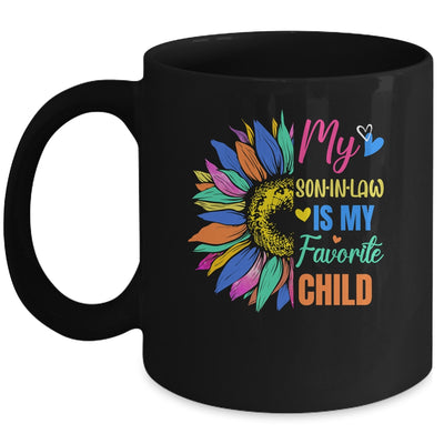 My Son In Law Is My Favorite Child Family Sunflower Design Mug | siriusteestore