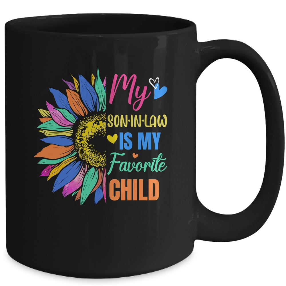 My Son In Law Is My Favorite Child Family Sunflower Design Mug | siriusteestore