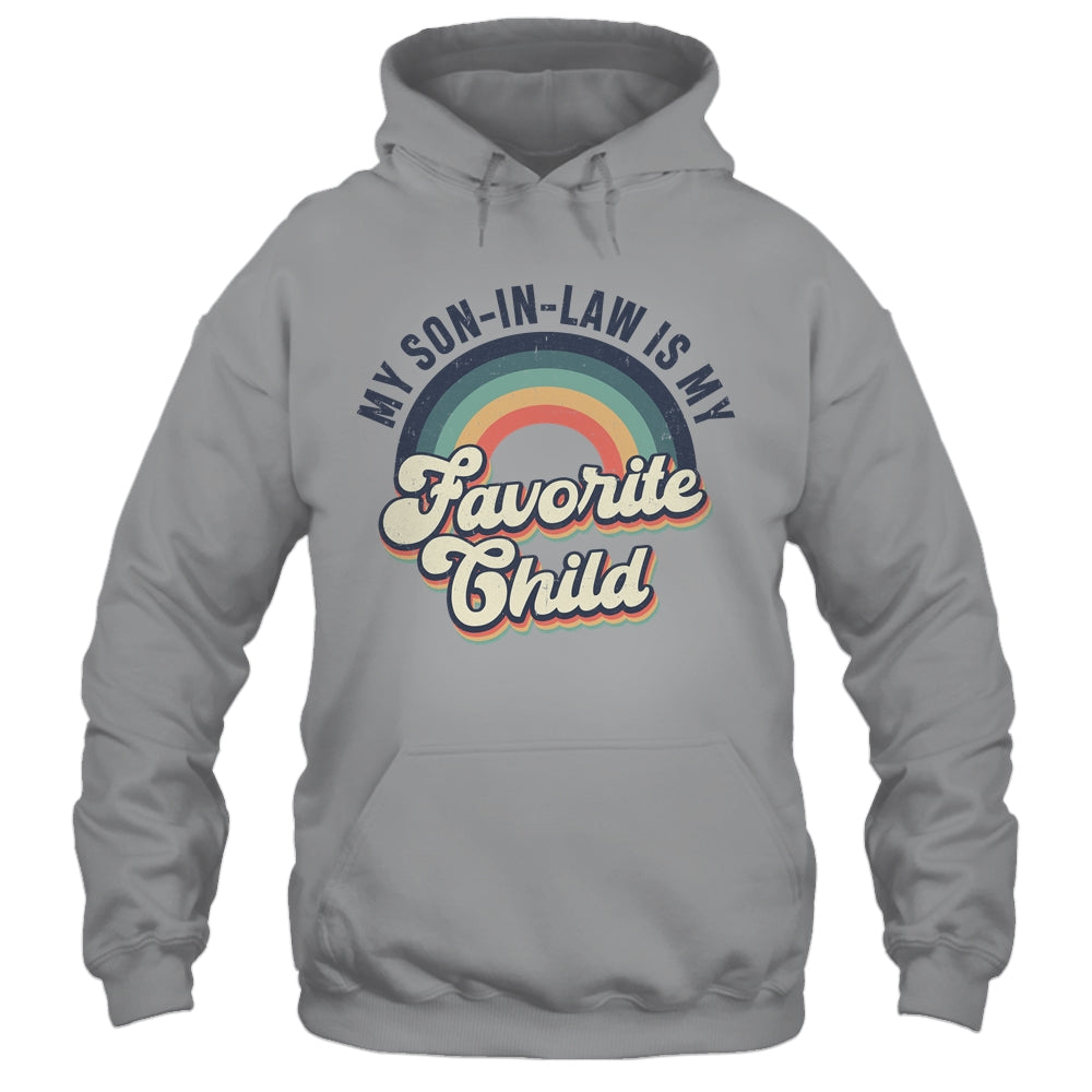 My Son In Law Is My Favorite Child Funny Family Humor Retro Shirt & Tank Top | siriusteestore