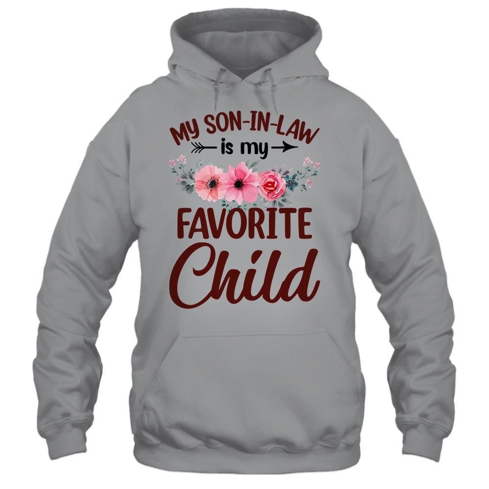 My Son In Law Is My Favorite Child Funny Mom Family Floral Shirt & Tank Top | siriusteestore