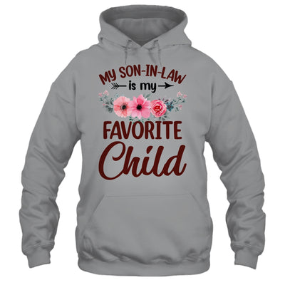 My Son In Law Is My Favorite Child Funny Mom Family Floral Shirt & Tank Top | siriusteestore