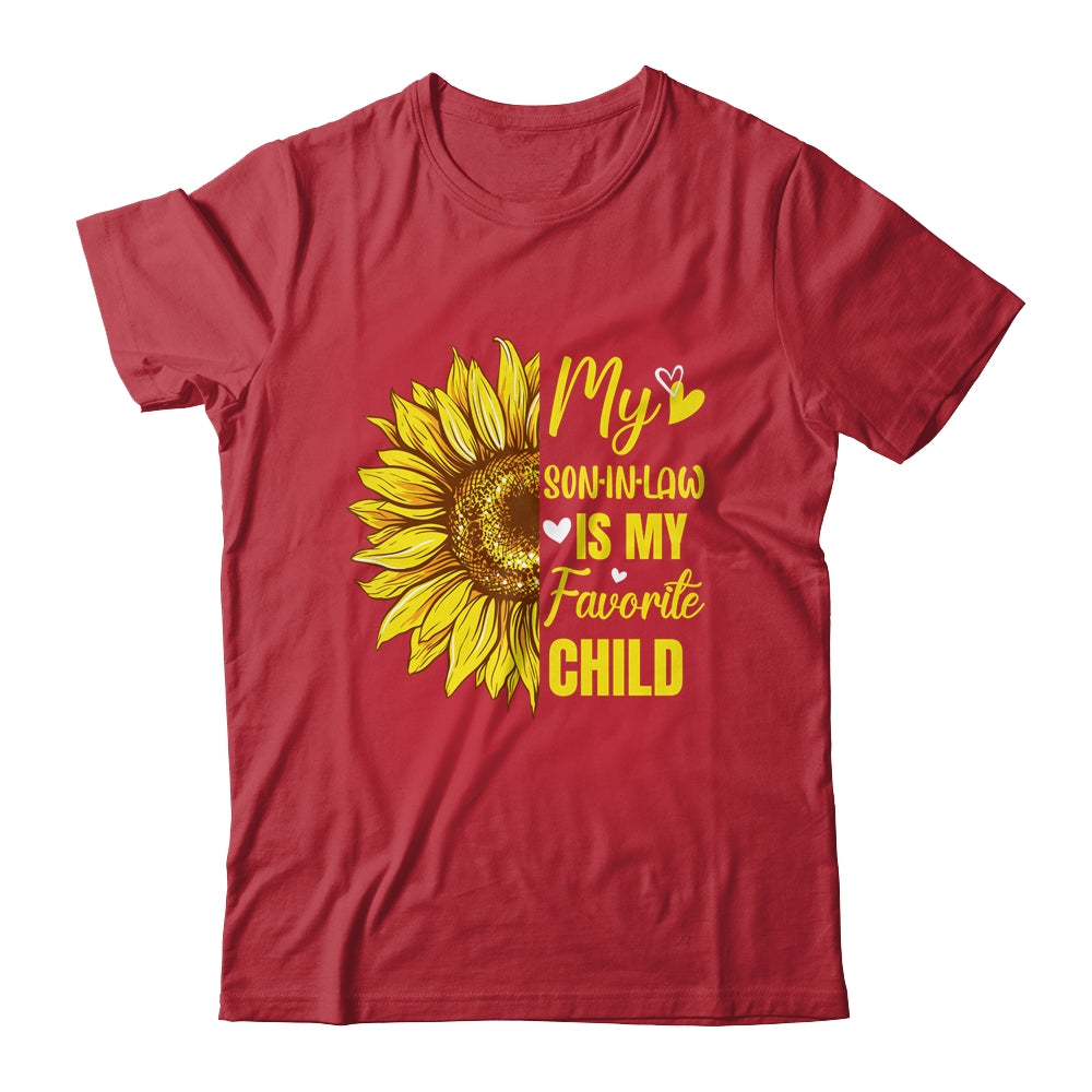 My Son In Law Is My Favorite Child Mother In Law Sunflower Shirt & Tank Top | siriusteestore