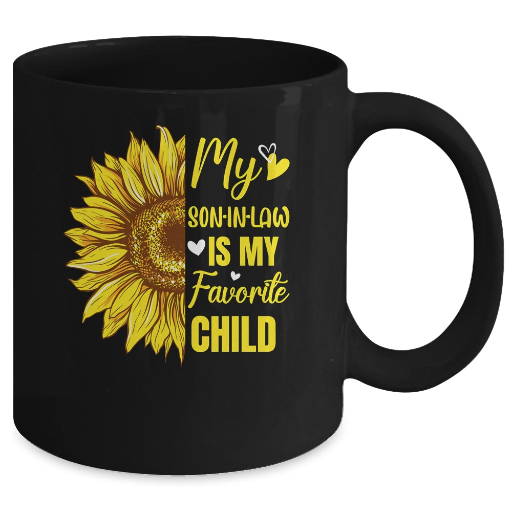 My Son In Law Is My Favorite Child Mother In Law Sunflower Mug | siriusteestore