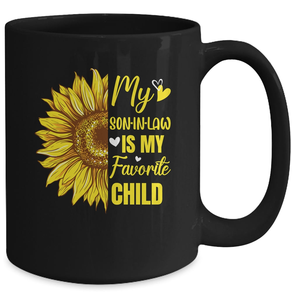 My Son In Law Is My Favorite Child Mother In Law Sunflower Mug | siriusteestore