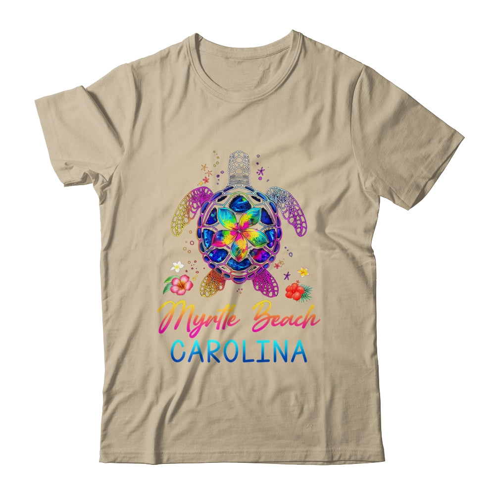 Myrtle Beach Carolina Tie Dye Sea Turtle Vacation Family Shirt & Tank Top | siriusteestore