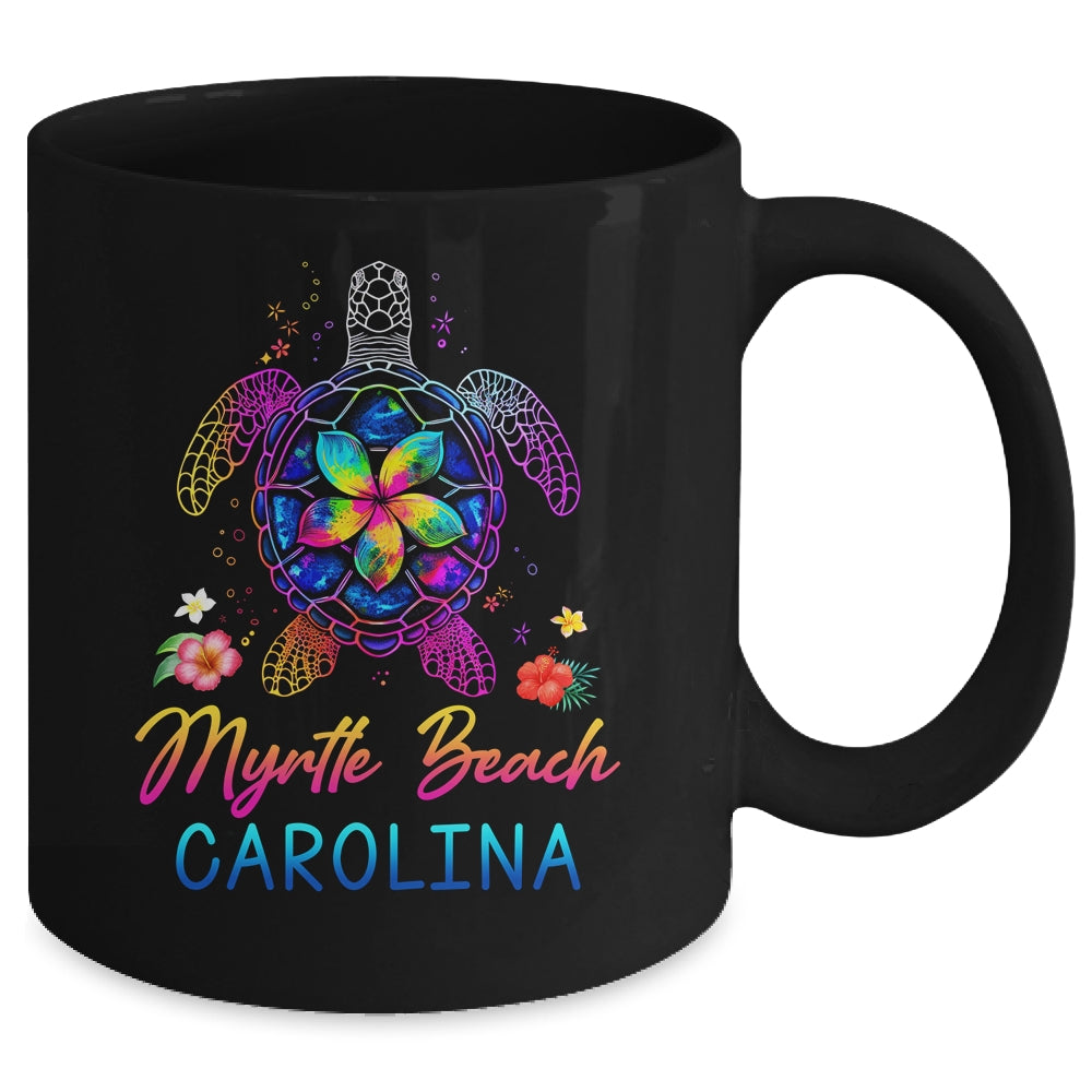 Myrtle Beach Carolina Tie Dye Sea Turtle Vacation Family Mug | siriusteestore
