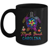 Myrtle Beach Carolina Tie Dye Sea Turtle Vacation Family Mug | siriusteestore