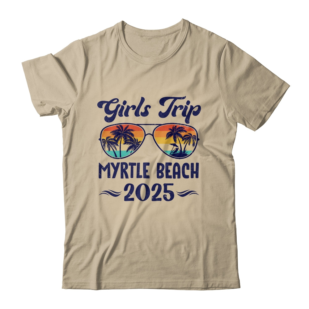 Myrtle Beach Girls Trip Beach Vacation 2025 Matching Group Shirt & Tank Top | siriusteestore