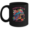 Myrtle Beach South Carolina Floral Beach Turtle Souvenir Mug | siriusteestore