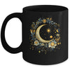 Mystic Sun And Moon Woman Girls Mystical Flowers Aesthetic Mug | siriusteestore