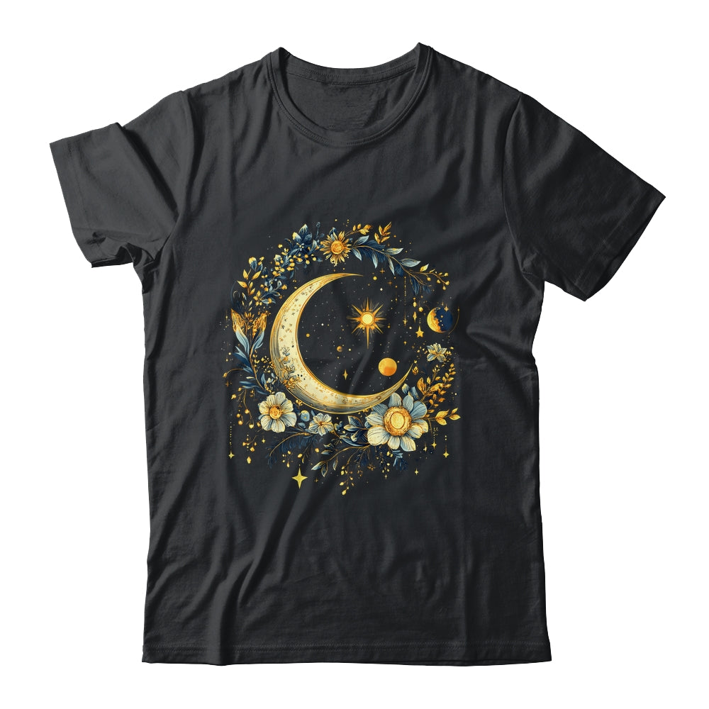 Mystic Sun And Moon Woman Girls Mystical Flowers Aesthetic Shirt & Tank Top | siriusteestore