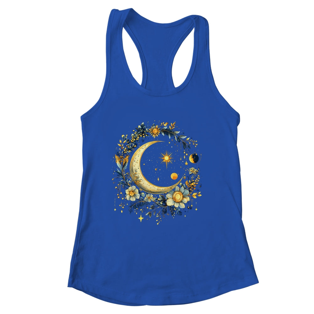 Mystic Sun And Moon Woman Girls Mystical Flowers Aesthetic Shirt & Tank Top | siriusteestore
