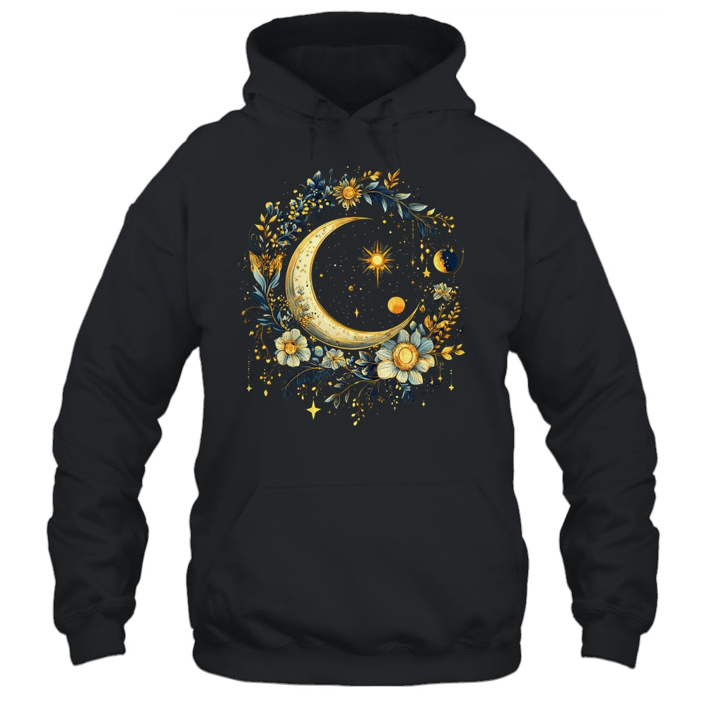 Mystic Sun And Moon Woman Girls Mystical Flowers Aesthetic Shirt & Tank Top | siriusteestore