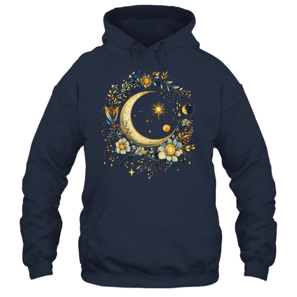 Mystic Sun And Moon Woman Girls Mystical Flowers Aesthetic Shirt & Tank Top | siriusteestore