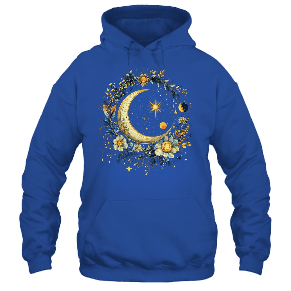 Mystic Sun And Moon Woman Girls Mystical Flowers Aesthetic Shirt & Tank Top | siriusteestore