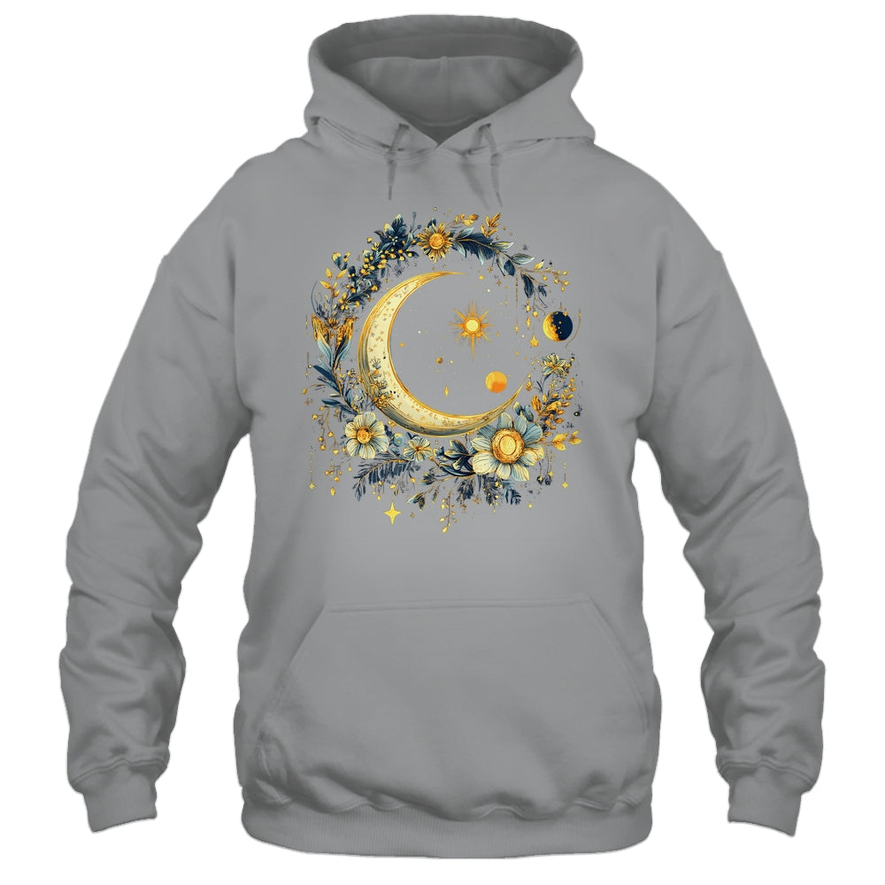 Mystic Sun And Moon Woman Girls Mystical Flowers Aesthetic Shirt & Tank Top | siriusteestore