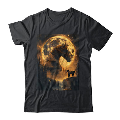 Mystical Retro Majestic Horse Spirit Animal Moon Nature Shirt & Hoodie | siriusteestore