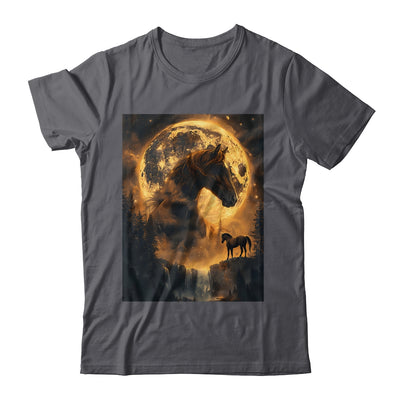 Mystical Retro Majestic Horse Spirit Animal Moon Nature Shirt & Hoodie | siriusteestore