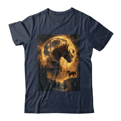 Mystical Retro Majestic Horse Spirit Animal Moon Nature Shirt & Hoodie | siriusteestore
