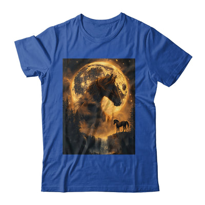 Mystical Retro Majestic Horse Spirit Animal Moon Nature Shirt & Hoodie | siriusteestore