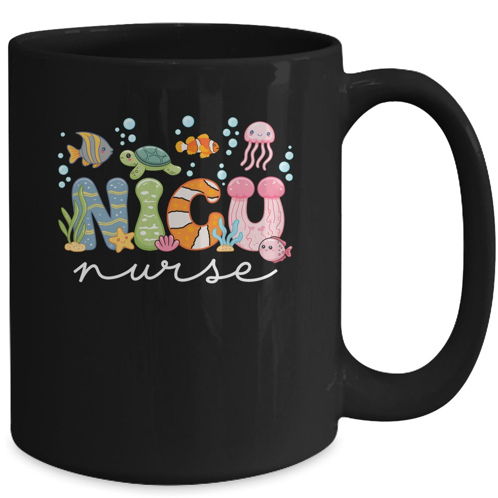 NICU Nurse Cute Ocean Sea Neonatal Intensive Care Unit Mug | siriusteestore